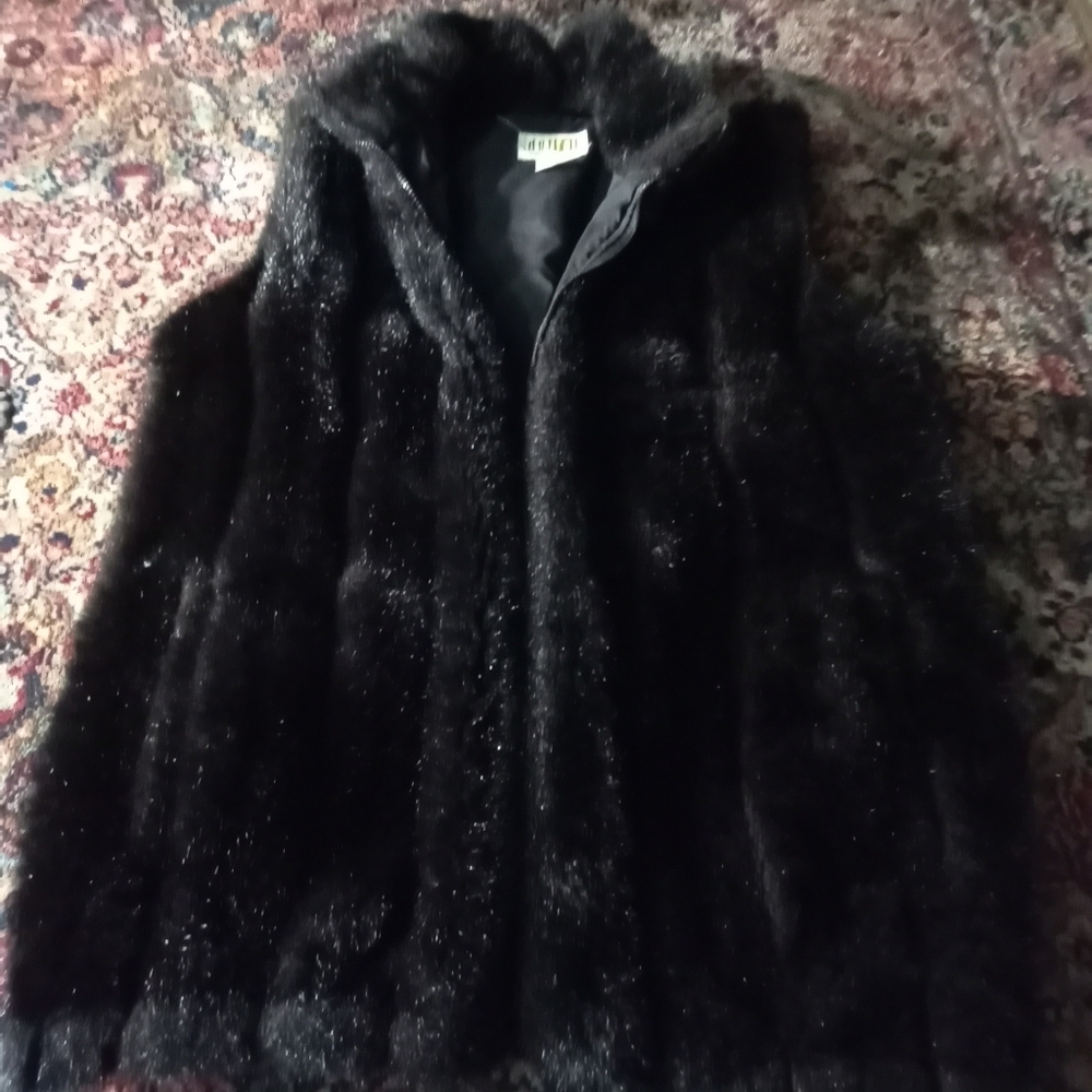 Duffel faux fur vest